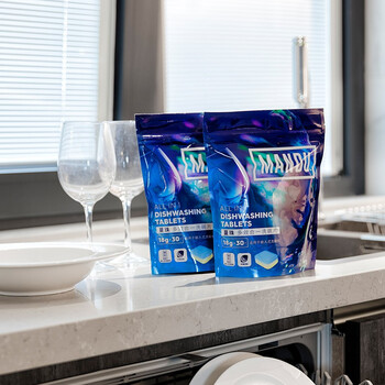 蔓珠洗碗块多效合一适用于嵌入式洗碗机18g*30片强力去除各种油污 蔓珠洗碗块多效合一适用于嵌入式洗碗机18g*30片强力去除各种油污