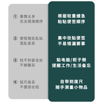 广博(GuangBo)电脑显示器留言板 侧边夹便签标签贴板办公桌屏幕记事备忘录神器提示板 单个装S42025