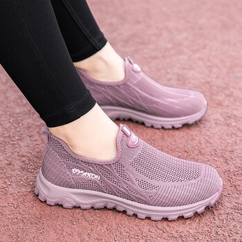 海梵鲸轻奢品牌老人鞋女防滑大脚骨宽头夏季网面镂空透气中老年人妈妈