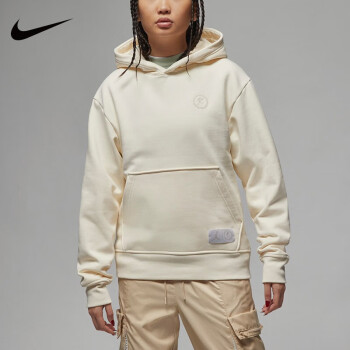 耐克（NIKE）卫衣女针织衫2024春季新款JORDAN透气套头衫连帽运动服FV3848-795 DR1896-110 L