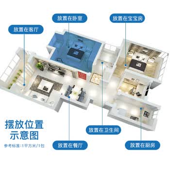 山山除甲醛活性炭除甲醛除味新房去味家用装修吸甲醛纳米矿晶6000g