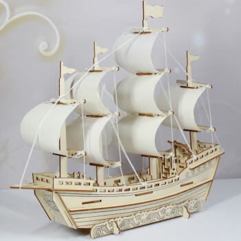 帆船模型拼图- 京东