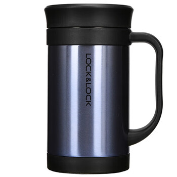 乐扣乐扣(LOCK&LOCK)真空商务保温杯不锈钢带手柄水杯子400mL宝石蓝LHC4030SG 乐扣乐扣(LOCK&LOCK)真空商务保温杯不锈钢带手柄水杯子400mL宝石蓝LHC4030SG