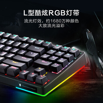 雷神（ThundeRobot）有线游戏机械键盘KG3089R红轴幻彩版电竞89键全键无冲炫酷混光RGBcs家用办公吃鸡无畏契约