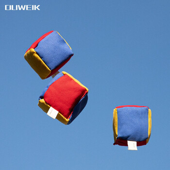 杜威克沙包拼接儿童沙包幼儿园小学生投掷玩具带姓名贴彩虹绳三只装8cm 杜威克沙包拼接儿童沙包幼儿园小学生投掷玩具带姓名贴彩虹绳三只装8cm