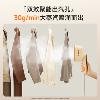 奥克斯（AUX）手持挂烫机38g/min大蒸汽70ml水箱家用熨烫机小型电烫斗旅游出差便携式烫熨衣服神器礼品团购YD839