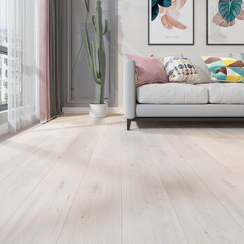 12mm大自然原木色强化复合地板北欧浅橡木复古地板卧室家用木地板302a