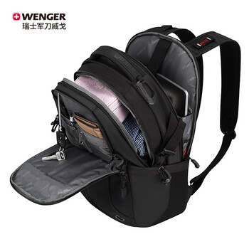 威戈(WENGER)瑞士军刀双肩包15.6英寸笔记本电脑包商务背包户外出差612292 威戈(WENGER)瑞士军刀双肩包15.6英寸笔记本电脑包商务背包户外出差612292