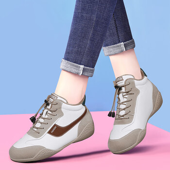 休闲鞋>巍妙>巍妙中年妇女运动鞋秋季小白女春秋款妈妈女跑步女士皮面