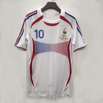 维杰力2006世界杯法国球衣客场10号齐达内亨利国家队队服足球服定制12