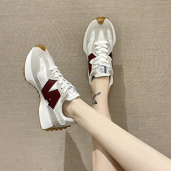 百丽美咖小蛮腰阿甘鞋华夫老爹鞋女2023春季新款轻便跑步休闲运动鞋