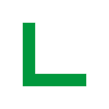 信发5s定位贴 L型100个装 四角直角定位标签定位胶带 定置线警示条桌 反光绿色