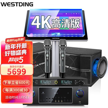 威斯汀（WESTDING）138双系统点歌机一体机家庭影院KTV音响组合套装家用卡拉OK触摸屏功放 138点歌机套装3T版