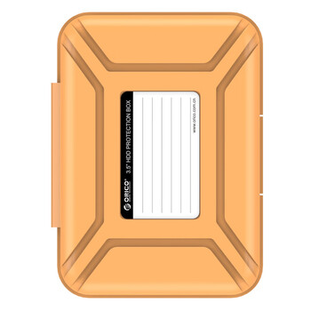 奥睿科（ORICO）3.5英寸硬盘收纳保护盒 防潮/防震/耐压台式机硬盘保护套保护包 带标签 五色套装PHX35-5C