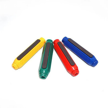 御杰自动弹出可磁吸粉笔套无尘粉笔套磁性粉笔夹不脏手教师儿童粉笔延长器握笔器按动式