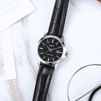 casio卡西欧 海外代购casio手表女白盘皮带小海豚简约石英表ltp-1094