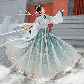 蓝色里衣 外衣 6米摆 xs