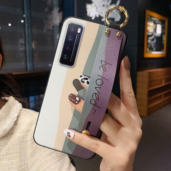 雅翔仕华为nova7手机壳nova7pro保护壳彩虹条纹硅胶套nova7se磨砂软壳
