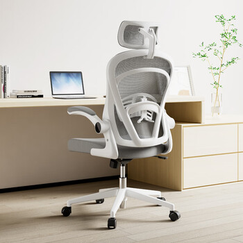 得力(deli)KF236家用办公椅 折叠学习椅 人体工学椅学生宿舍电竞椅 白 得力(deli)KF236家用办公椅 折叠学习椅 人体工学椅学生宿舍电竞椅 白