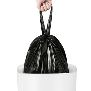 Sodolike尚岛背心垃圾袋60只1.3丝黑色55cm*70cm*3卷点断加厚手提垃圾袋