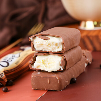 新品德芙冰淇淋50g香草牛奶巧克力脆皮条雪糕网红小棕棒12个