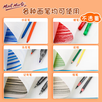 蒙玛特MontMarte长卷绘画纸儿童涂鸦画卷填色绘画画纸幼儿园宝宝画卷MMKC0264绘画文具礼盒女孩生日礼物