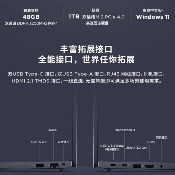 ThinkPadE16 联想16英寸轻薄便携笔记本电脑 13代酷睿i5 32G 1TB 2.5K 商务办公本