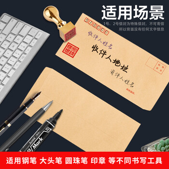 金蝶（kingdee）50张 2号牛皮纸信封 176*109mm现金信封发票工资袋信封袋  BCBQ12-2号