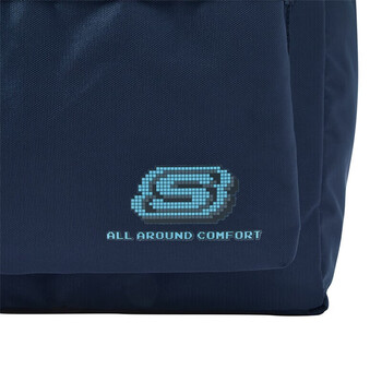 斯凯奇男女款双肩包学生高中生书包红色运动旅行运动背包电脑包L122U183