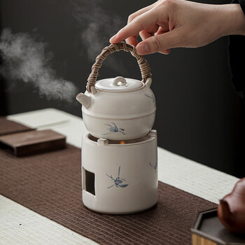 定番 炉均釉 清代 時代保証 宝瓶 唐物 茶道具 煎茶道具 鈞釉 唐木座 宋