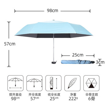 knirps德国防晒遮阳伞防紫外线晴雨伞三折太阳伞超轻便携女士礼物 knirps德国防晒遮阳伞防紫外线晴雨伞三折太阳伞超轻便携女士礼物