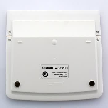佳能WS-220H双重电源计算器 屏幕可调 12位显示 高精度 便携 商务计算器