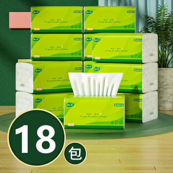 清风400张大包纸巾抽纸巾家用批发特价整箱餐巾卫生纸加厚面巾纸实惠
