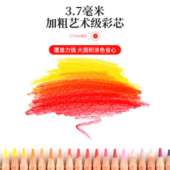 马可（MARCO）120色油性彩铅美术生专用
雷诺阿系列铁盒开学生日礼物儿童男女孩学生画风筝出游相纸涂鸦彩色铅笔