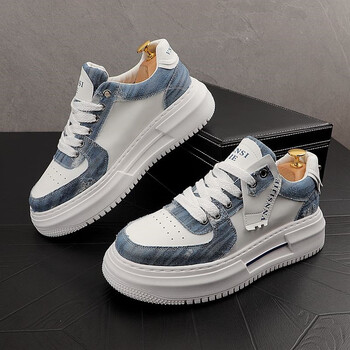 foolshasfortune厚底帆布鞋男2023新款夏季透气牛仔布板鞋网红运动