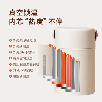 九阳(Joyoung) 焖烧杯316L不锈钢保温饭盒男女士学生真空保温杯闷烧壶罐800ml 九阳(Joyoung) 焖烧杯316L不锈钢保温饭盒男女士学生真空保温杯闷烧壶罐800ml
