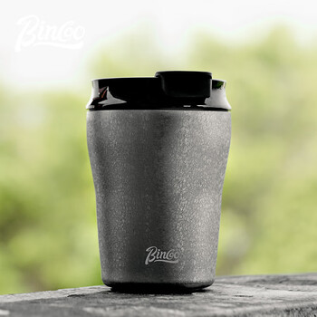Bincoo咖啡杯陶瓷涂层内胆保温杯不锈钢复古高颜值户外随行水杯子