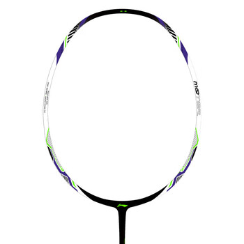 李宁（LI-NING）羽毛球拍战戟小马达全碳素珍珠白3U空拍AYPU073-3 