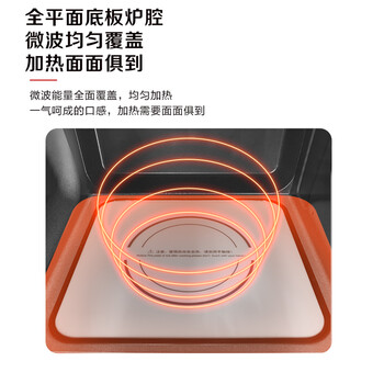 松下（Panasonic）20L家用平板式双烤微波炉五档火力童锁模式微烤一体机NN-GF2000