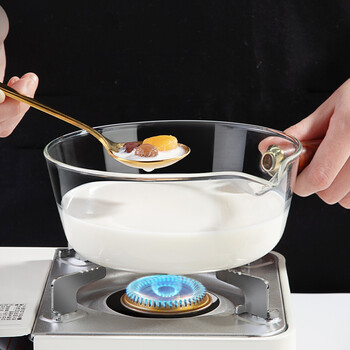 维艾newair玻璃奶锅耐高温热牛奶专用锅泡面锅小煮锅燃气灶适用煮奶锅