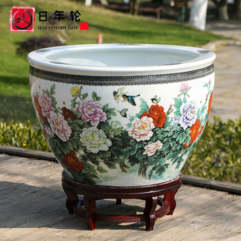 特大荷花缸 • 金魚缸 陶瓷錦鯉金魚缸特大號庭院門海大型睡蓮缸荷花缸老式大水缸