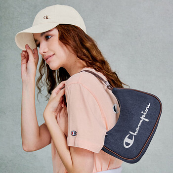 Champion冠军腋下包单肩包牛角包女春夏新款小肩包斜挎包 藏蓝 均码