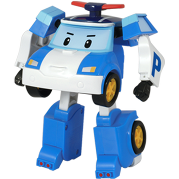 变形警车珀利变形警车警长poli罗伊消防车安巴救护车男孩儿童升级版