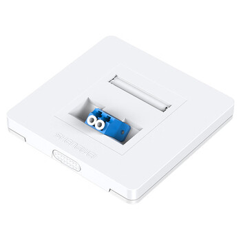 胜为 光纤终端面板 斜口86型LC单口光纤插座面板家庭办公酒店光纤入户网络信息底盒模块工程套装CMBLC01H 胜为 光纤终端面板 斜口86型LC单口光纤插座面板家庭办公酒店光纤入户网络信息底盒模块工程套装CMBLC01H