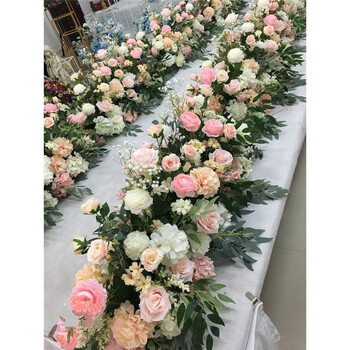 高端婚庆花艺路引花摆件装饰酒店婚礼定制花球排花新款婚庆绢花 t-1一