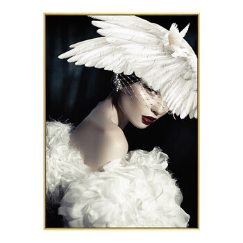 可狄家里客厅装饰画现代美女装饰画艺术墙壁画创意美容院服装店客厅北