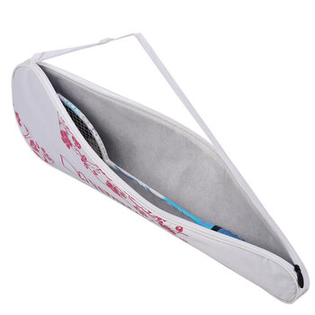 尤迪曼羽毛球拍包拍套拍袋粉白色(可装2支球拍)