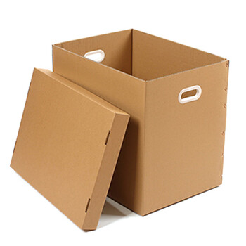 良至 搬家纸箱 塑料纸箱带盖打包批发收纳纸箱子纸盒整理纸箱纸壳子