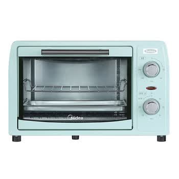 美的（Midea） 电烤箱12L 迷你容量轻松安放 宽幅调温极简操作 上下双管均匀烘焙 双层烤位 蛋糕烘焙 PT12B0