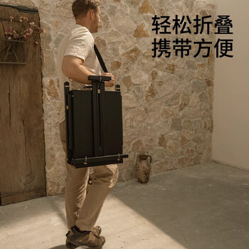 美迪恩意大利多功能油画箱便携式户外出写生折叠支架油画架美术生专用手提收纳绘画工具箱